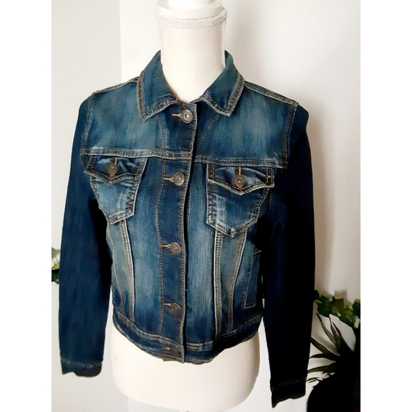 Maurices Traditional Dark Wash Denim Jacket - Picture 3 of 16